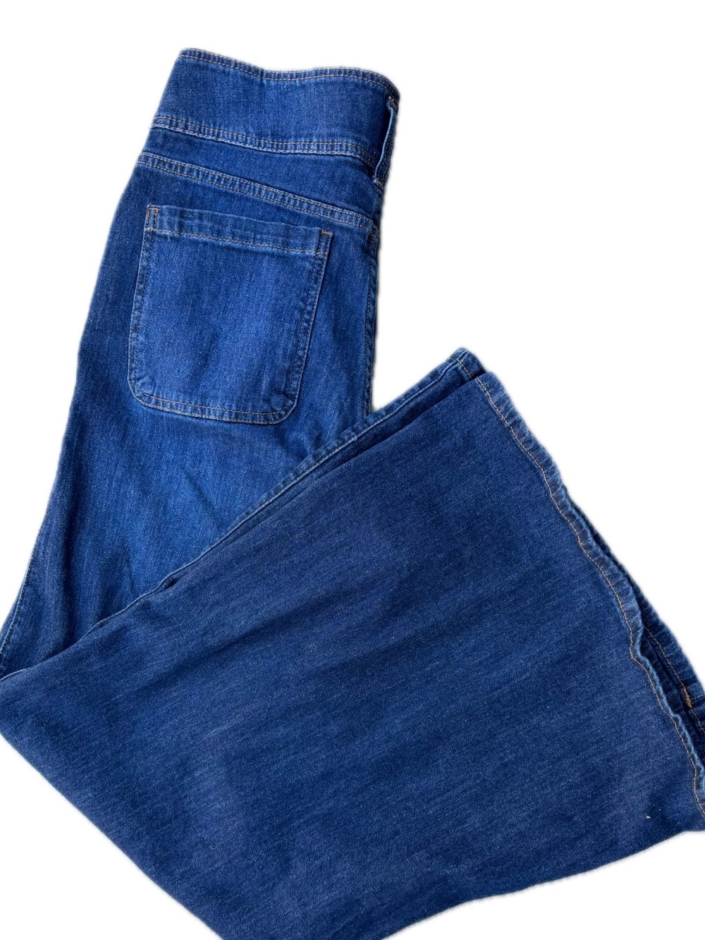 Pilcro Women's Dark Blue Cropped Denim Jeans